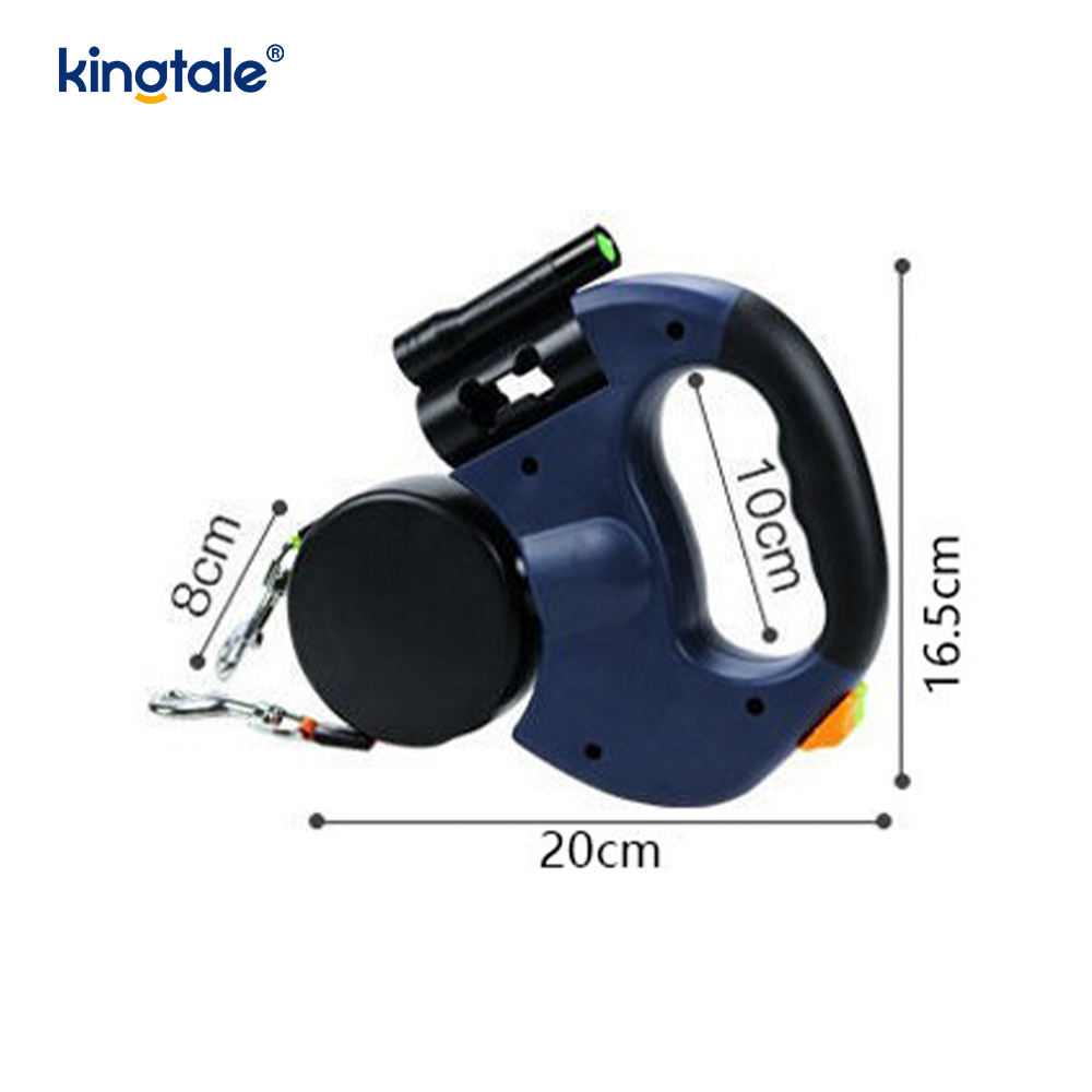 สายจูงสุนัขคู่แบบสำหรับ 360 องศาพร้อมไฟ LED