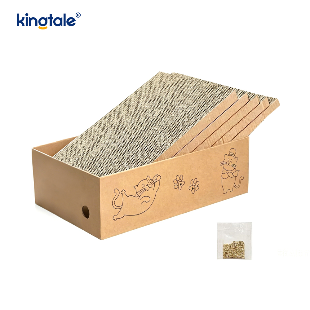 5 แพ็คใน 1 Cat Scratch Pad พร้อมกล่องเหมาะสำหรับแมว