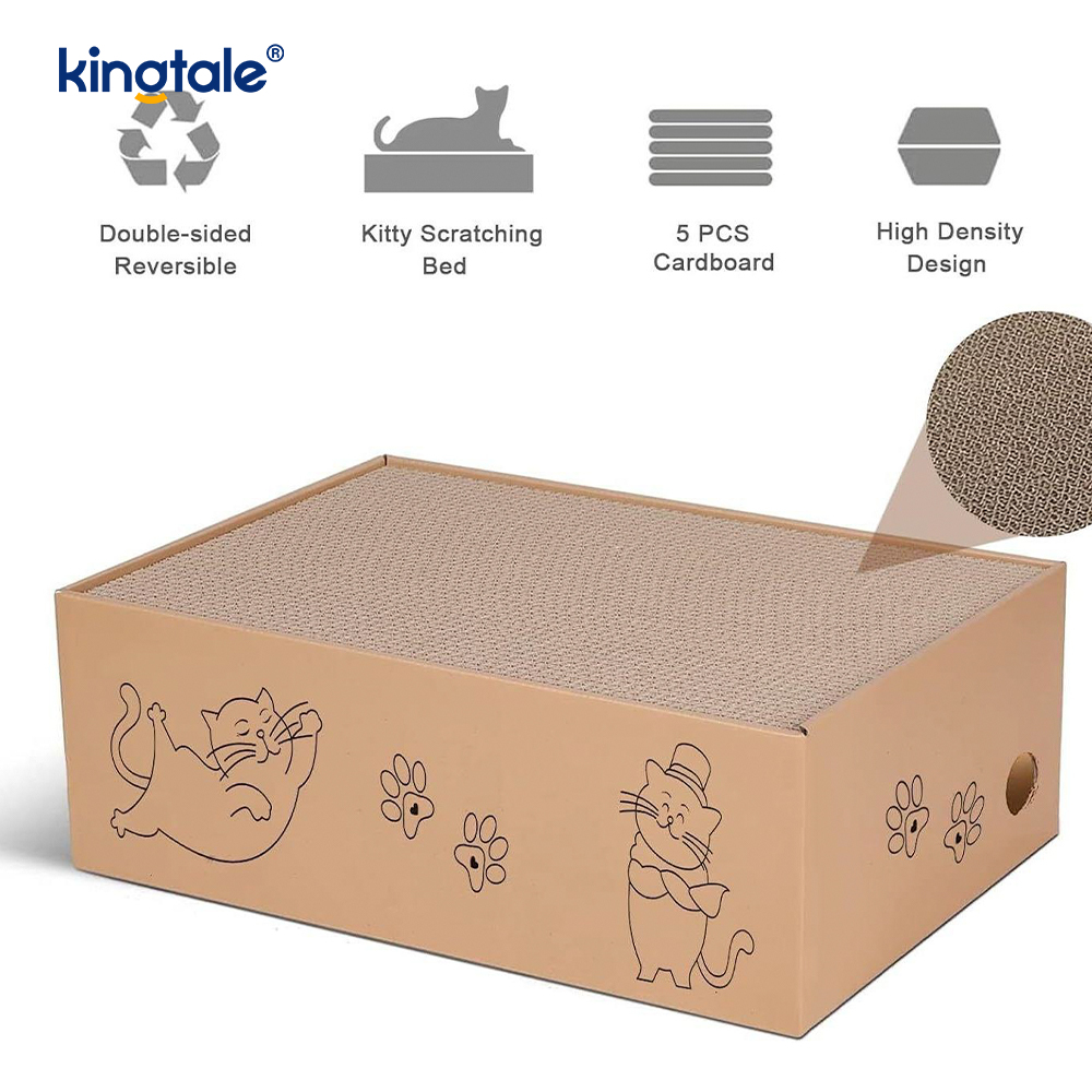 5 แพ็คใน 1 Cat Scratch Pad พร้อมกล่องเหมาะสำหรับแมว