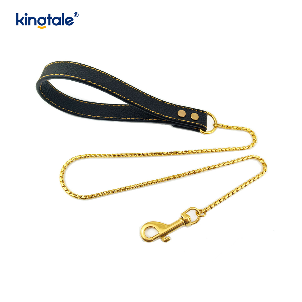 Heavy Duty Chain สายจูงสุนัขโลหะหลากสี Pet Dog Walking Chain Leash